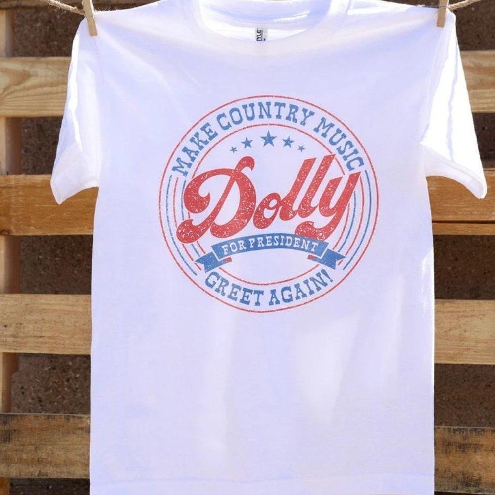 Dolly Parton Tee Cotton Shirt Tee Retro Make Country Music Greet Agai